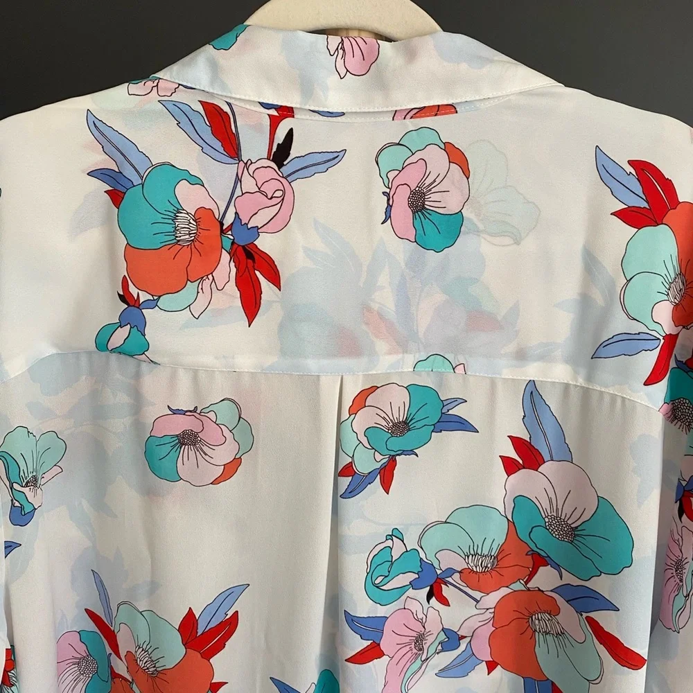 Candies Floral Print Blouse - Picture 7 of 11